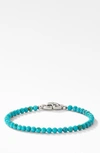 David Yurman Spiritual Beads Bracelet In American 8 Turquoise