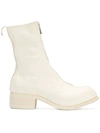 Guidi 40mm Zip-up Full Grain Leather Boots In White