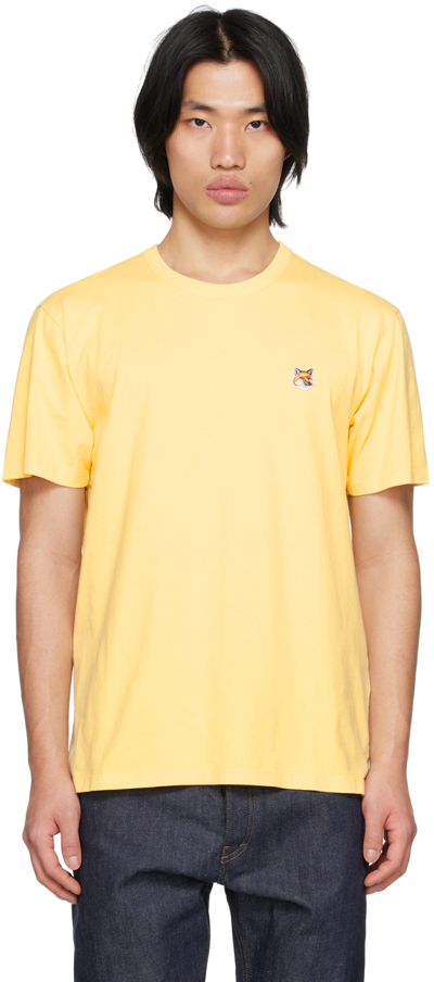 Maison Kitsuné T-shirt-m Nd Maison Kitsune Male In Yellow
