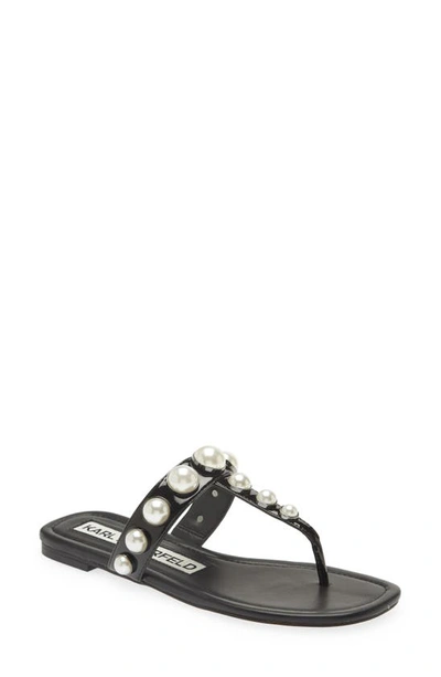 Karl Lagerfeld Women's Makenna Embellished Flats In Black
