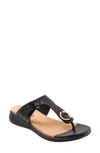Softwalk Talara Leather Sandal In Black