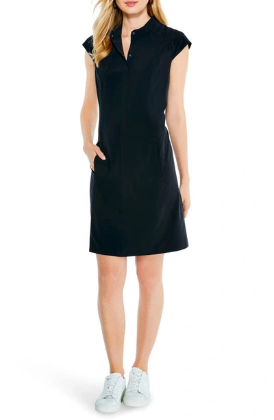 Nic + Zoe Tech Stretch Recycled Polyester Blend Dress In Black Onyx