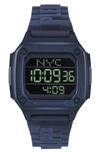 Philipp Plein Hyper $hock Silicone Strap Square Watch, 44mm In Ip Blue