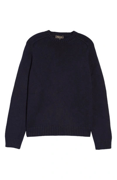 Loro Piana Cashmere Sweater In Blue Navy