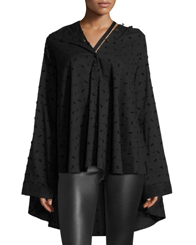 Palmer Harding Jasmin Oversized Button-front Shirt In Black Pattern