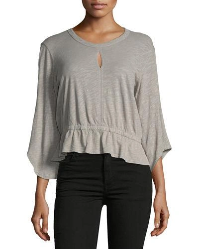 W By Wilt Keyhole Blouson Top