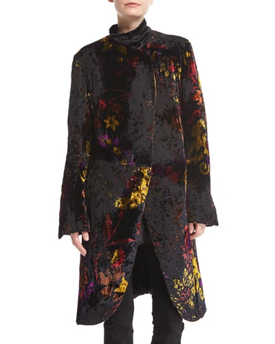 Urban Zen Devore Velvet Robe Coat