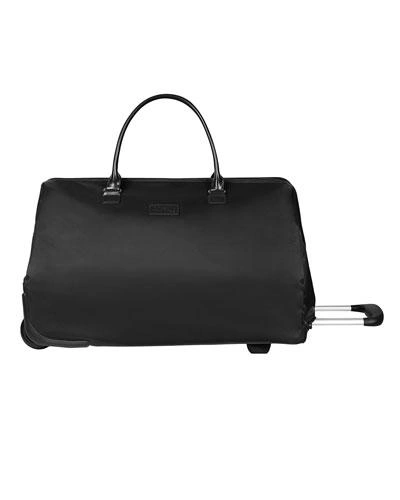 Lipault Wheeled Weekend Bag Luggage In Black