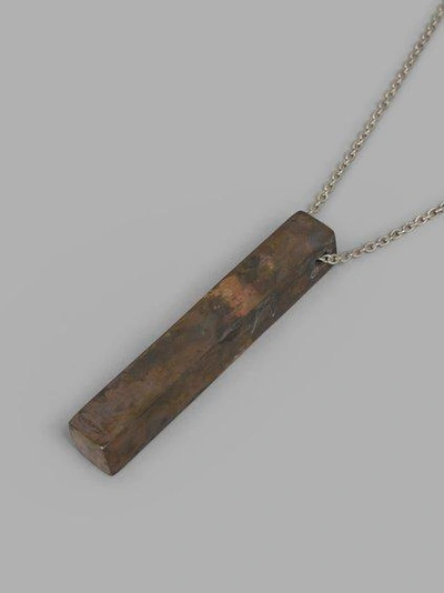 Parts Of Four Brown Cuboid Necklace