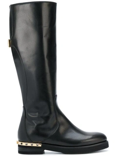 Baldinini Mid-calf Length Boots In Black