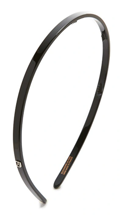 Alexandre De Paris Thin Headband In Black