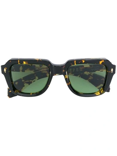 Jacques Marie Mage Taos Square-frame Tortoiseshell Acetate Sunglasses In Brown