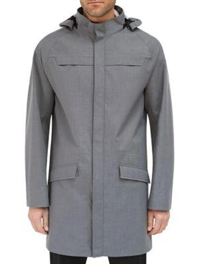 Efm-engineered For Motion Aft Hooded Jacket In Medium Heather Grey