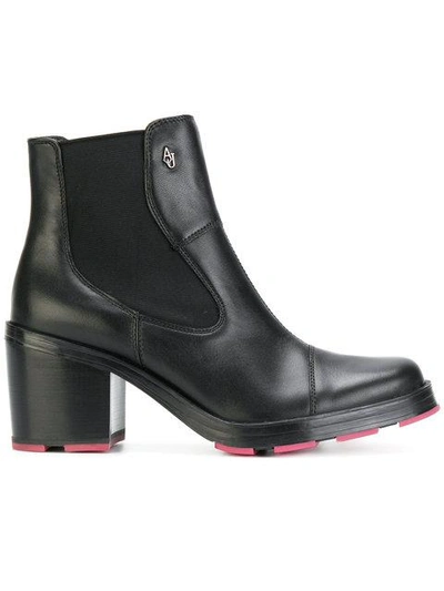 Armani Jeans Contrast Sole Chelsea Boots