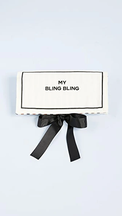 Bag-all My Bling Bling Jewelry Roll In Natural/black
