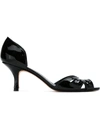 Sarah Chofakian Patent Leather Pumps In Black