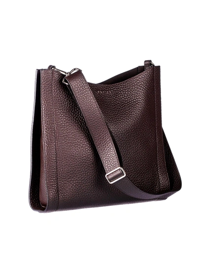 Orciani Soft Shopper Bag In Brown