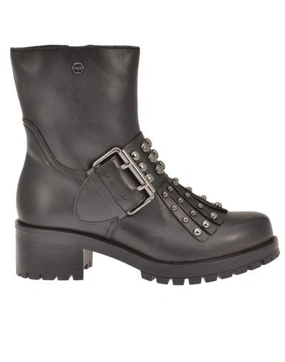 Cult Leather Boot In Black