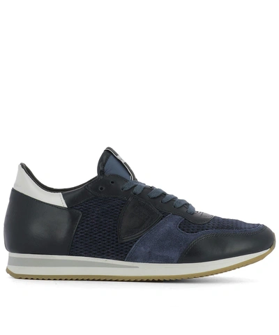 Philippe Model Blue Suede Sneakers
