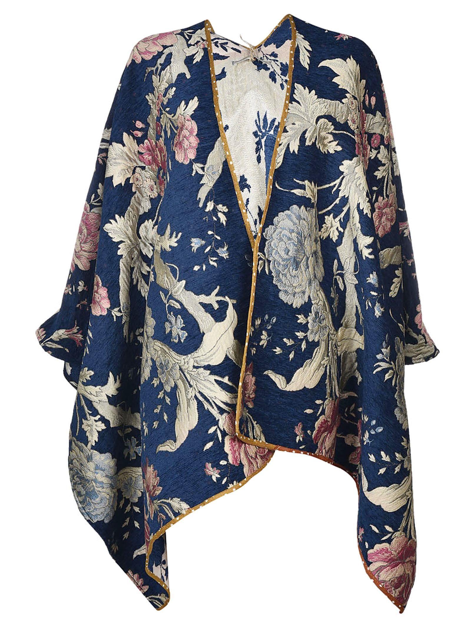 Ermanno Gallamini Cherry Blossom Cape In Multicolor ModeSens
