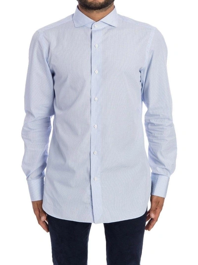 Finamore Cotton Shirt In Heavenly