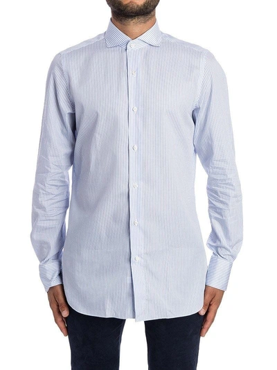 Finamore Cotton Shirt In Heavenly
