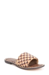 Sam Edelman Women's Gunner Beaded Slide Sandals Women's Shoes In Brown