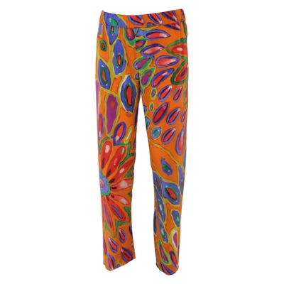 Aspesi Silk Trousers In Multicolor