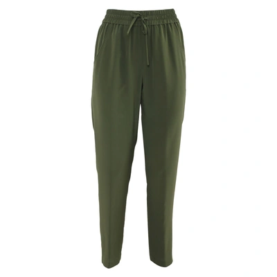 Aspesi Silk Trousers In Green