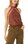 Free People 1 Thing Bodysuit In Juicy Combo In Pink