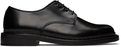 Our Legacy Uniform Parade Leather Derby Shoes In Black Leather
