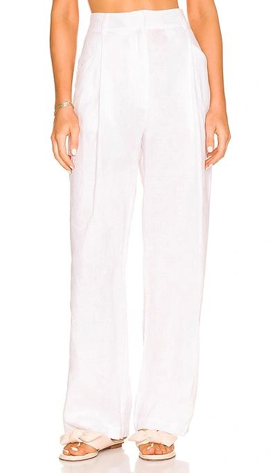 Aexae Linen Trousers In White