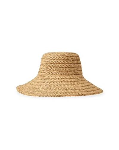 Cos Straw Bucket Hat In Beige