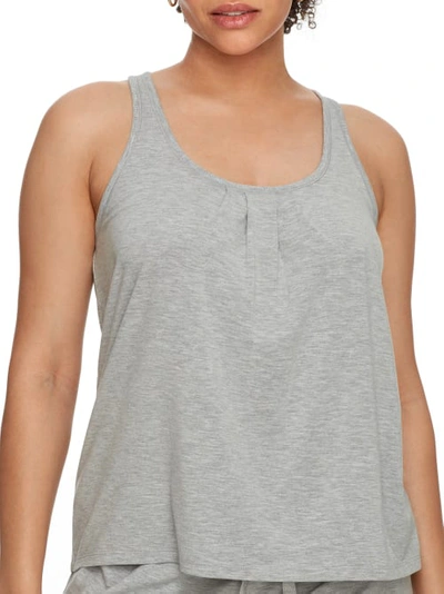 Bare Necessities Relax, Recharge, Recycled Knit Tank In Heather Grey
