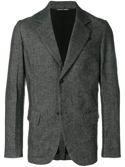 Hannes Roether Textured Blazer In Multicolour