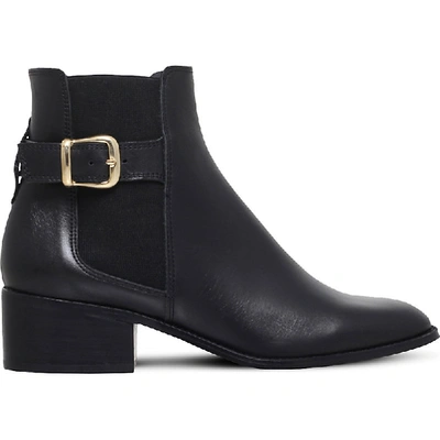 Kurt Geiger Storm Leather Chelsea Boots In Nero