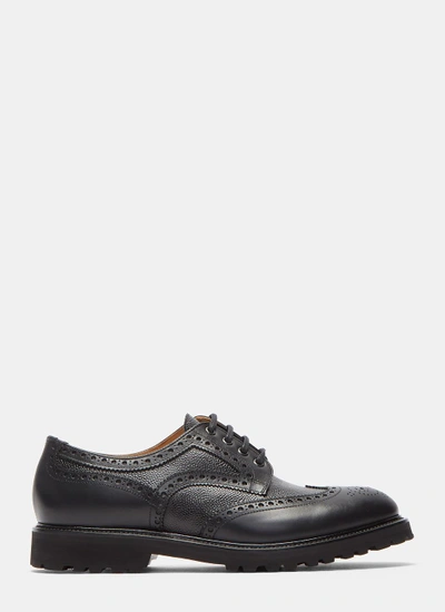 Aiezen Men's Vibram Soled Derby Shoes In Black