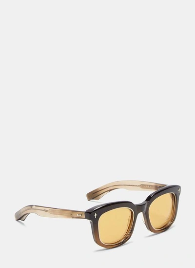 Jacques Marie Mage Pasolini Gradient Mirrored Sunglasses In Brown