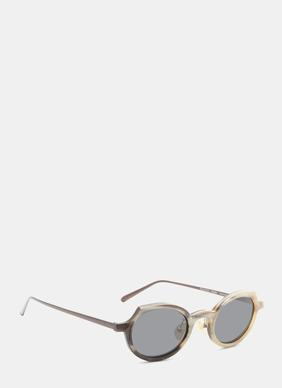 Rigards Rg0090 Horn Oval Sunglasses In Brown
