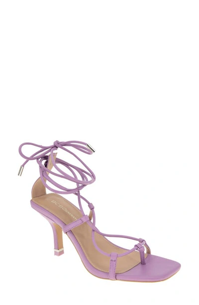 Bcbg Marxa Ankle Tie Sandal In Lavender