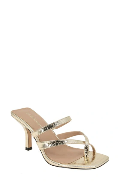 Bcbgeneration Mosina Sandal Heels In Gold