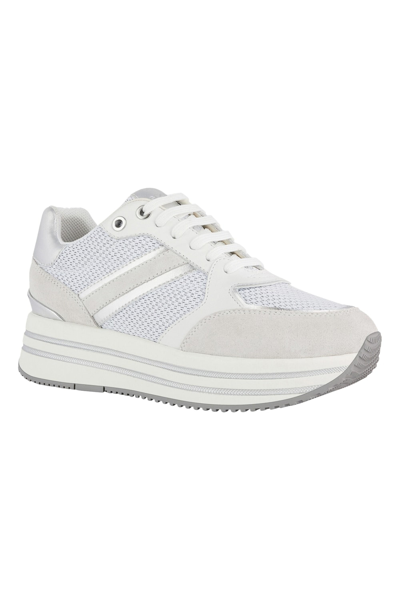 Geox Kency Platform Sneaker In White | ModeSens