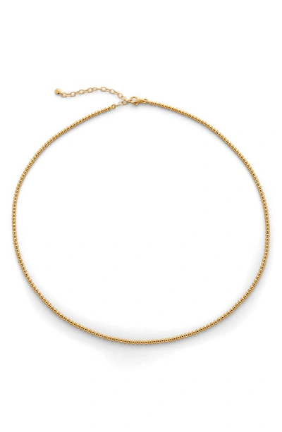 Monica Vinader 18k Gold Vermeil Ball Chain Necklace