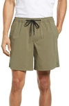 Nordstrom Stretch Ripstop Shorts In Olive Grove