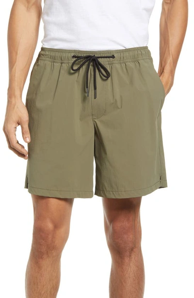 Nordstrom Stretch Ripstop Shorts In Olive Grove