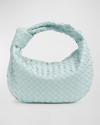 Bottega Veneta The Teen Jodie Intrecciato Hobo Bag In Teal