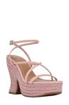 Marc Fisher Ltd Fetch Espadrille Platform Sandal In Light Pink 01