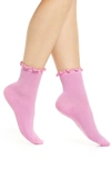 Ugg Karsyn Lettuce Edge Crew Socks In Echinacea