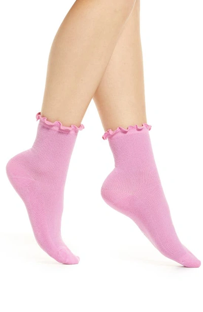 Ugg Karsyn Lettuce Edge Crew Socks In Echinacea