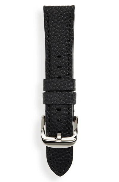Shinola Football Leather Apple Watch® Strap In Black ModeSens